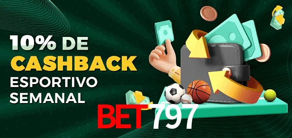 10% de bônus de cashback na Bet797